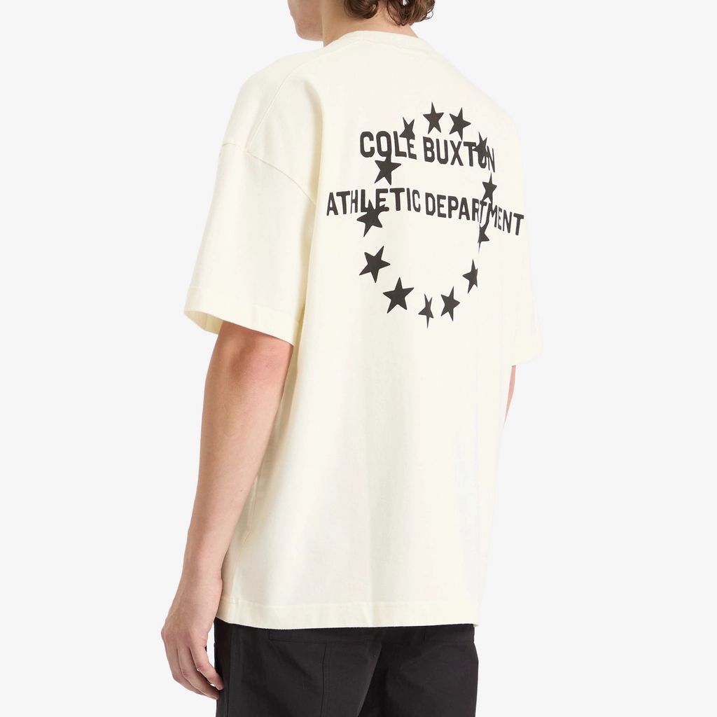 Cole Buxton Men's Athletic Department T-Shirt Vintage White